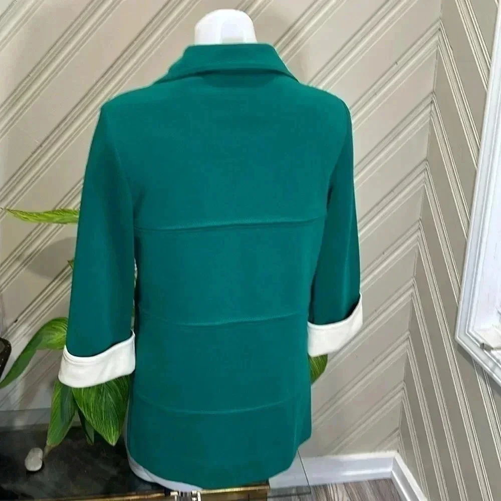 Vintage Butte Knot Toggle Jacket Green White Medium - Picture 3 of 14